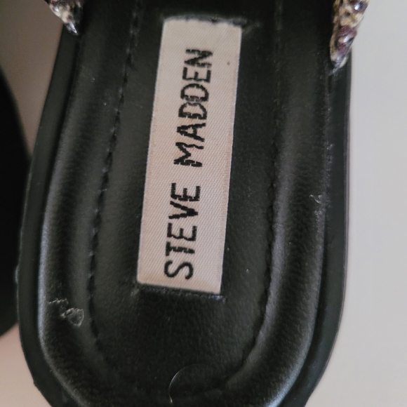 Steve Madden Y2K Vintage 90s Snake Print Wedge Platform Slides Size 9.5 - Picture 10 of 14